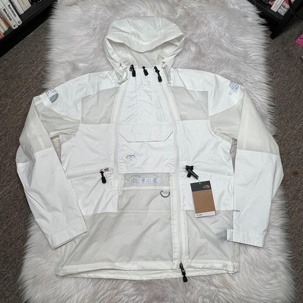 THE NORTH FACE STEEP TECH LIGHT RAIN JACKET WHITE
